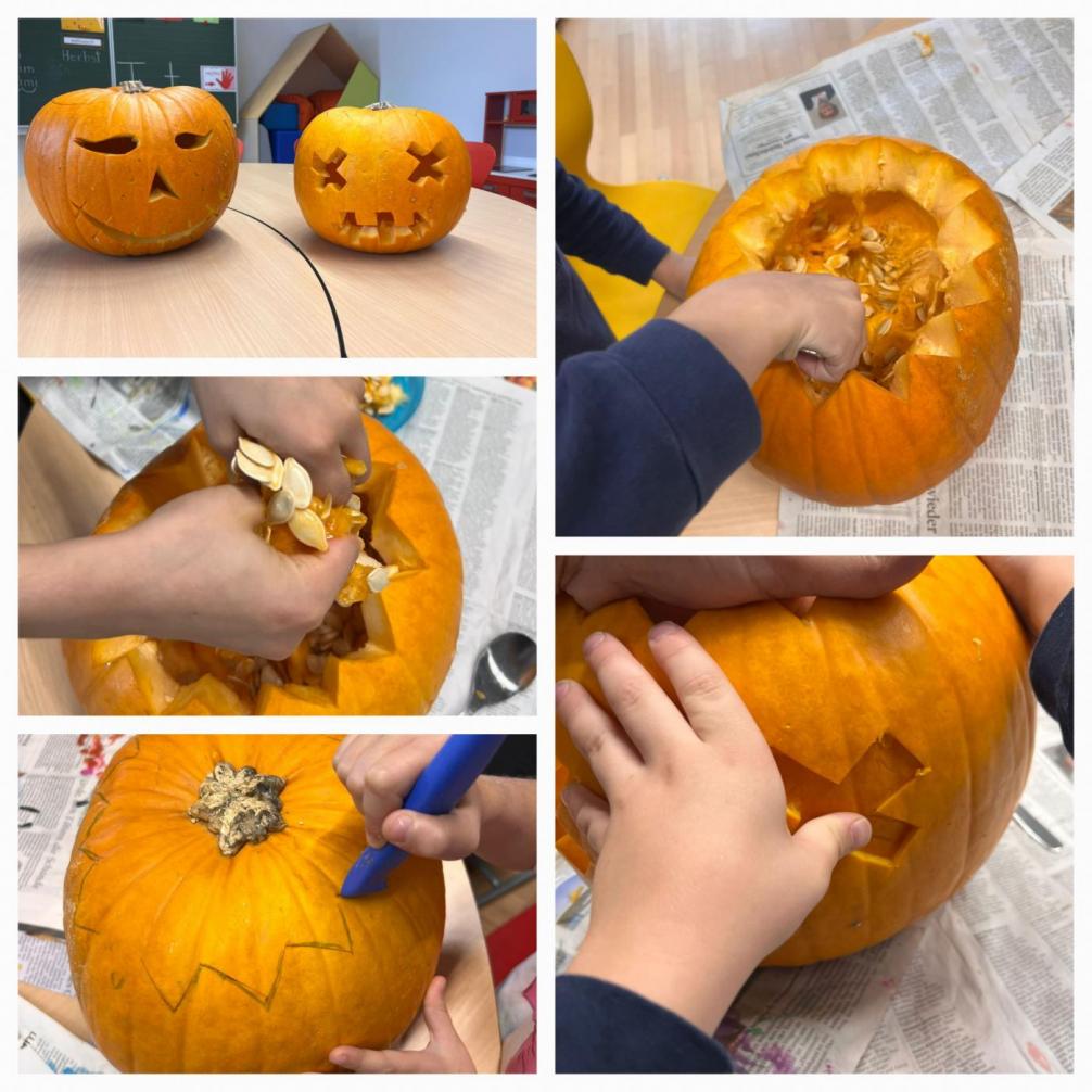 Kürbis schnitzen