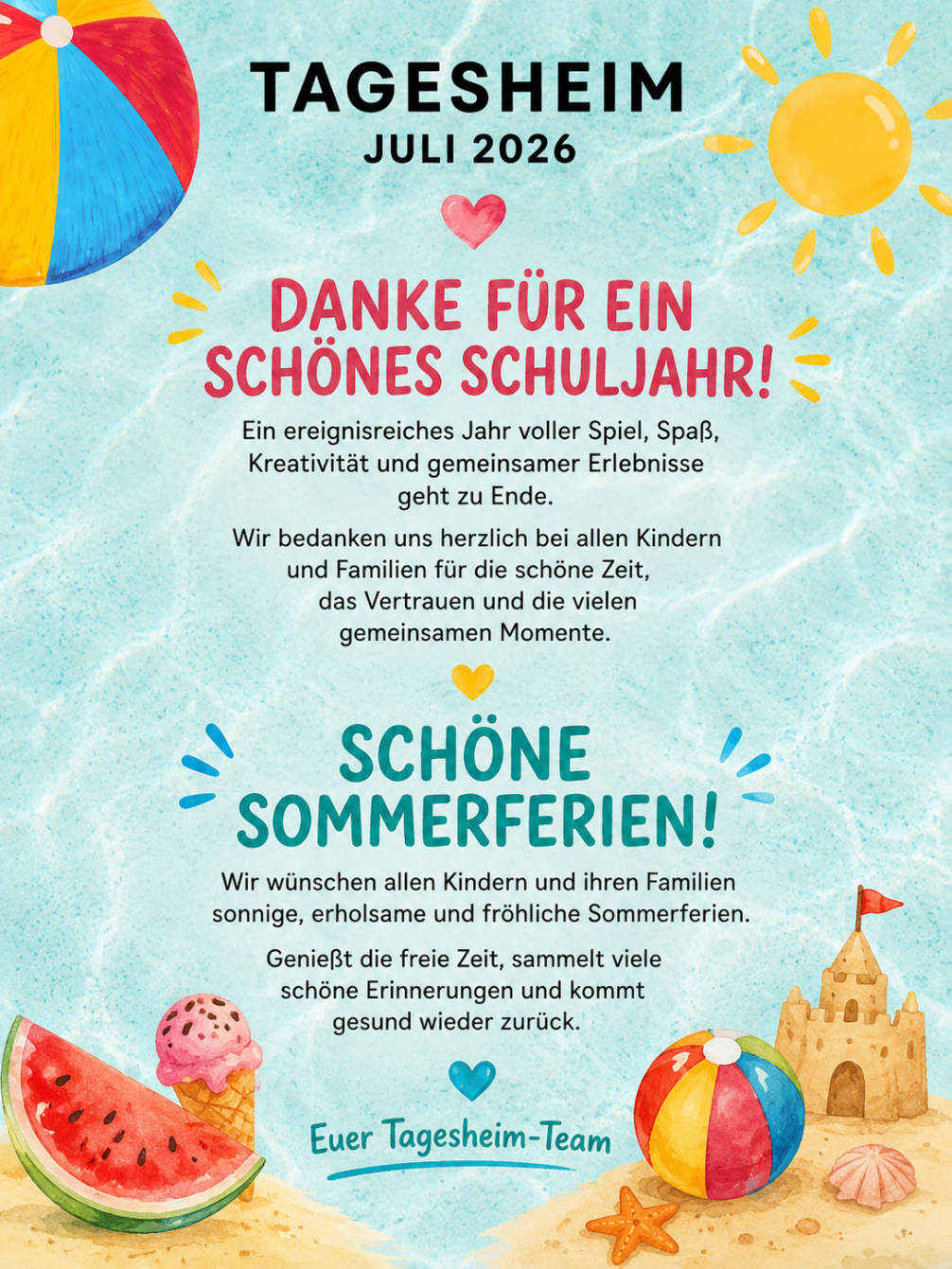 Programm zum Jahresende
